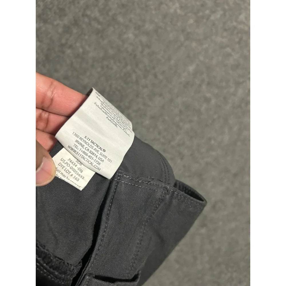 5.11 tactical apex cargo pants mens gray outdoors workwear fit 38X32